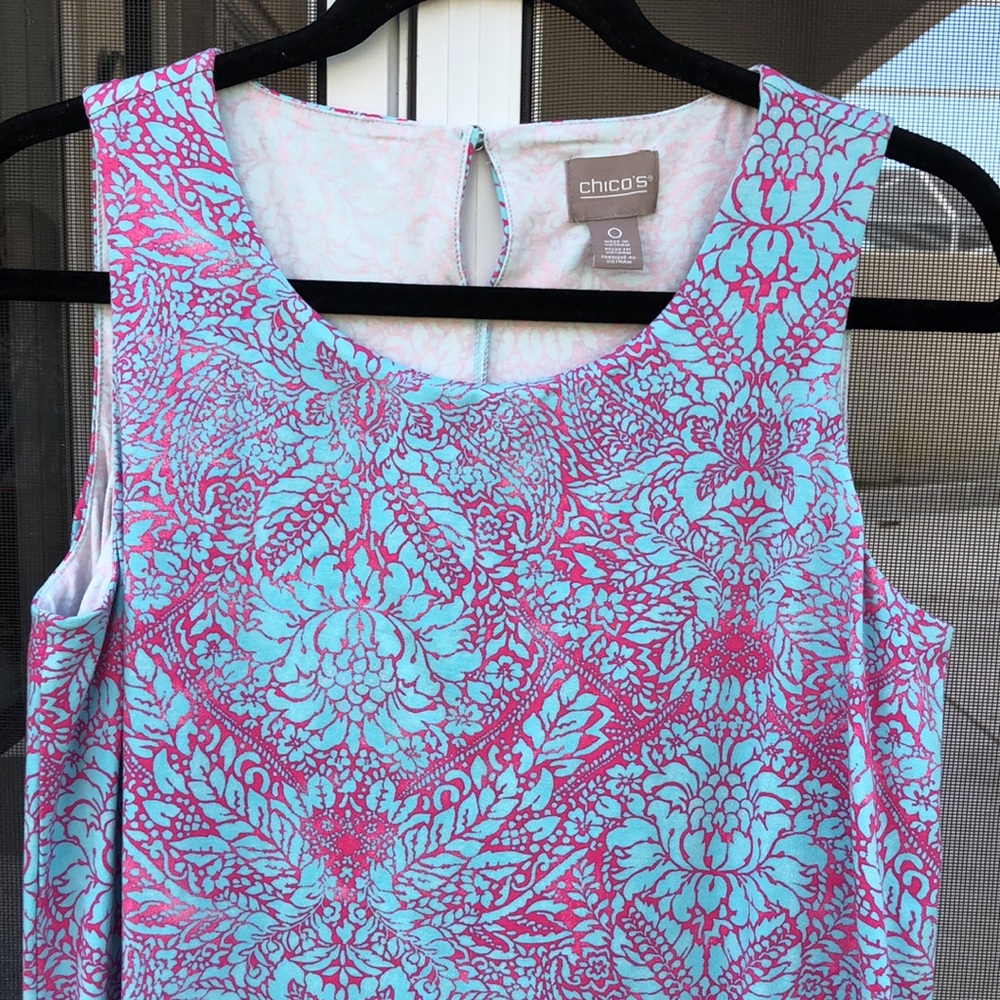 Like new! - CHICO’S Layered Look Sleeveless Dress - Picture 4 of 9
